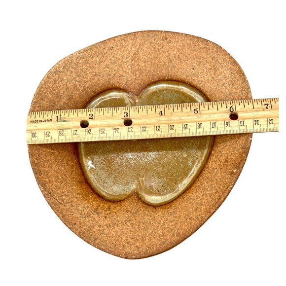 David Salk Free Form Stoneware Art Studio Pottery Bowl Trinket Dish Abstract '92 - Picture 5 of 7